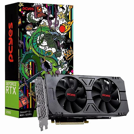 PLACA DE VÍDEO PCYES NVIDIA GEFORCE GEF RTX 2060 6GB GDDR6 192 BITS