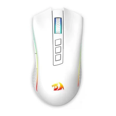 MOUSE GAMER REDRAGON COBRA PRO RGB 16000 DPI 8 BOTÕES BRANCO
