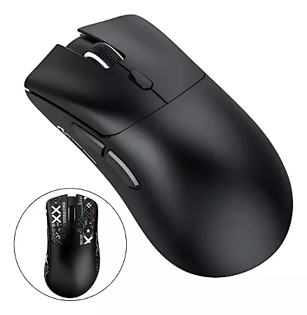 MOUSE GAMER ATTACK SHARK R-1 TRI MODE SEM FIO PRETO