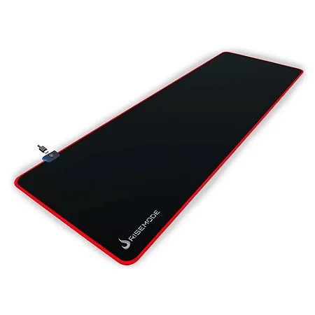 MOUSEPAD GAMER RISE MODE RGB ESTENDIDO (900X300MM) PRETO