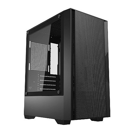 GABINETE GAMER AIGO DARKFLASH C195M LATERAL EM VIDRO TEMPERADO PRETO