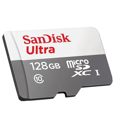 CARTÃO DE MEMÓRIA 128GB SANDISK BOX ULTRA MICRO SD CLASSE 10