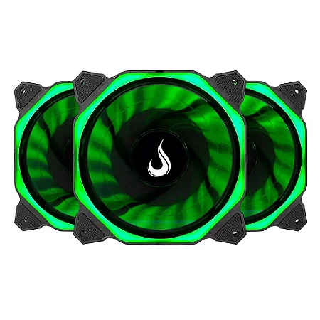 KIT COOLER RISE MODE AURA 3X120MM RGB PRETO