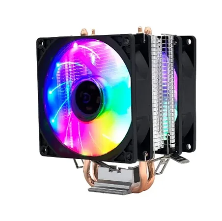 AIR COOLER REVENGER PRETO LED RAINBOW 2X FANS 2 HEATPIPES G-VR343