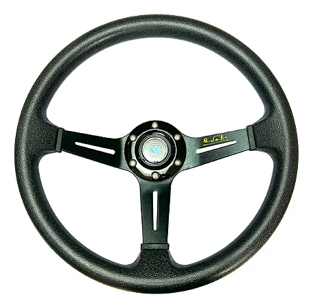VOLANTE ESPORTIVO COM FURAÇÃO UNIVERSAL PARA SIMULADOR NARDI PRETO