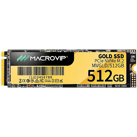 SSD 512GB M.2 NVME 2280 MACROVIP GOLD