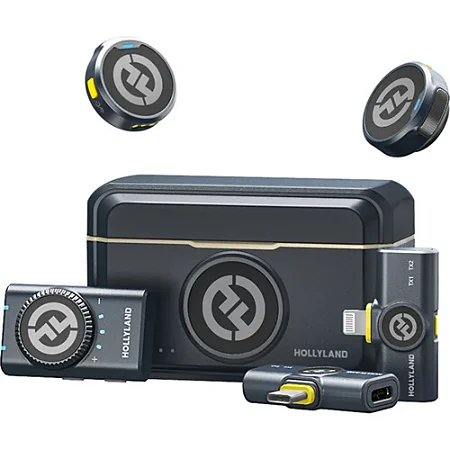 MICROFONE HOLLYLAND LARK M2 DUO KIT DUPLO P/ 2 PESSOAS SEM FIO