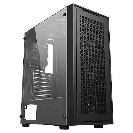 GABINETE GAMER BLUECASE X-FRAME BG-050B PRETO LATERAL DE VIDRO