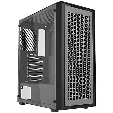 GABINETE GAMER BLUECASE X-FRAME BG-050G CINZA LATERAL DE VIDRO
