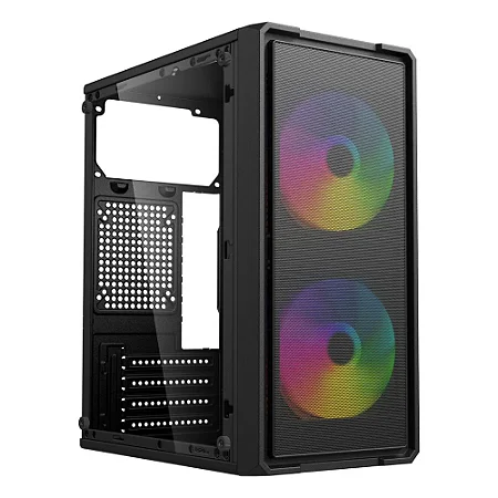 GABINETE GAMER MATX BG-065 ZONE VIDRO TEMPERADO FRENTE MESH PRETO SEN FANS !!!