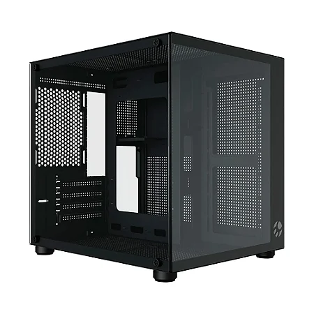 GABINETE GAMER BLUECASE PURE BG-064 MICRO-ATX MINI-ITX LATERAL EM VIDRO USB 3.0 PRETO