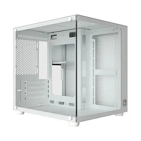 GABINETE GAMER BLUECASE PURE BG-064 MICRO-ATX MINI-ITX LATERAL EM VIDRO USB 3.0 BRANCO