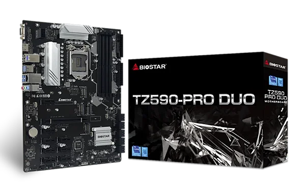 PLACA MÃE INTEL BIOSTAR TZ590-PRO DUO DDR4 LGA 1200 USB 3.0