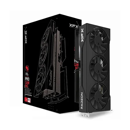 PLACA DE VÍDEO XFX RX 9060 XT OC AMD RADEON 16GB GDDR6 128BITS 20 GBPS TRIPLE FAN RDNA 4
