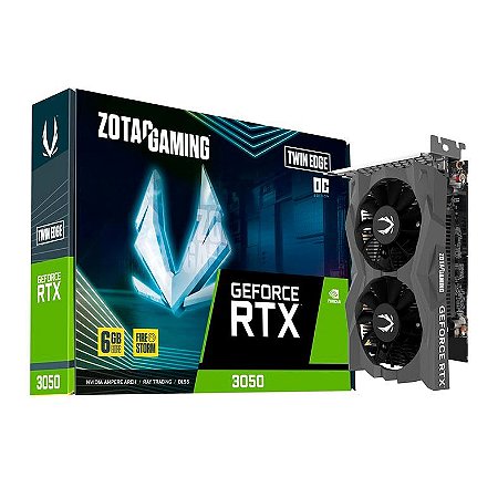 PLACA DE VIDEO ZOTAC GEFORCE RTX 3050 TWIN EDGE OC 6GB GDDR6 96-BIT