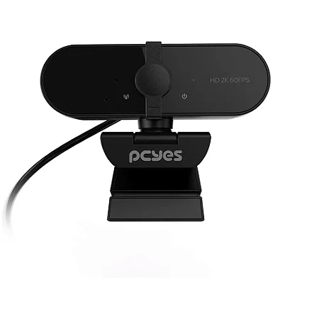 WEBCAM PCYES 2K FOCO AUTOMÁTICO 2K-01 COM MICROFONE EMBUTIDO