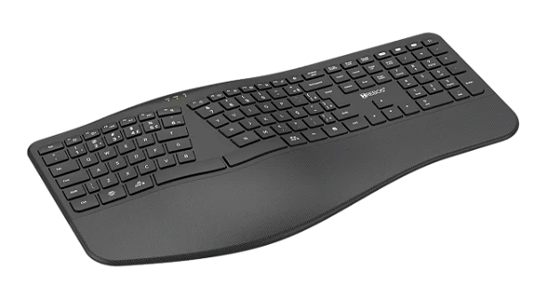 TECLADO OFFICE HREBOS IF-604 SEM FIO BLUETOOTH + USB PRETO