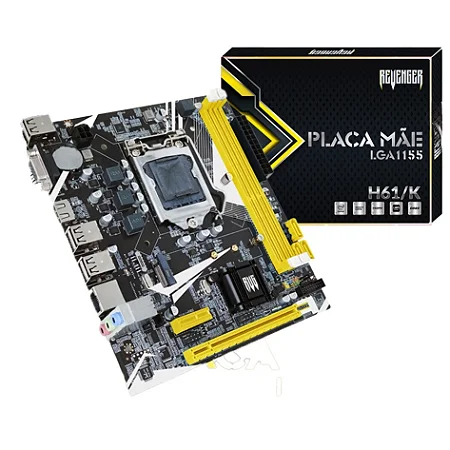 PLACA MÃE INTEL H61M-K REVENGER DDR3 LGA 1155