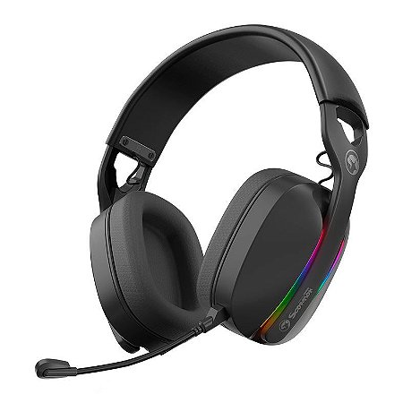 HEADSET GAMER SEM FIO 2.4GHZ E BLUETOOTH MARVO PULZ 70W PRETO