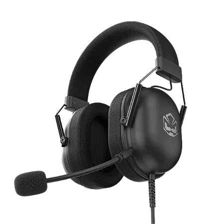 HEADSET GAMER PCYES KAMAR BLACK VULKAN COM FIO USB PRETO