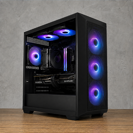 PC GAMER INTEL I3 12100F RAM 16GB SSD 480GB H610 RX 580 8GB 500W