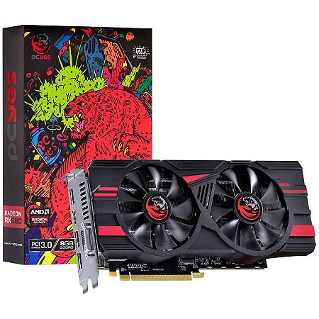 PLACA DE VIDEO AMD RADEON RX 580 8GB GDDR5 256 BITS DUAL-FAN GRAFFITI SERIES