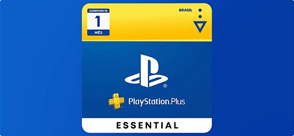 Playstation Plus Essential 1 Mês Assinatura Brasil - Código Digital