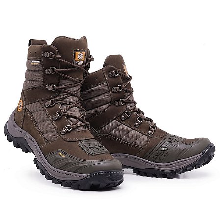 Bota Caterpillar Coturno Adventure Em Couro Legítimo Areia