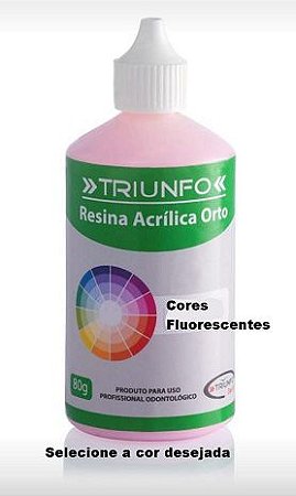 Resina Odontológica Triunfo - Cores Fluorescentes - 80gr