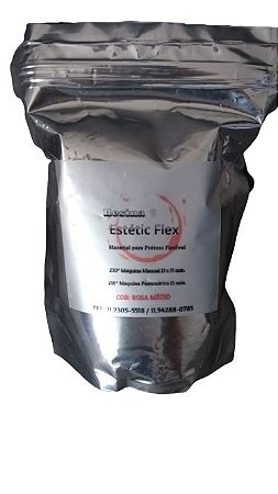 Pacote  Econômico 5Kg - Resina Flexível Estétic Flex - Rosa Médio