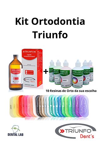 Kit Liquido Auto 1LT + 10 cores 80gr - Triunfo