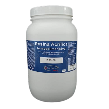 Resina Termopolimerizável Triunfo Rosa Médio c/ Veias - 2.5Kg