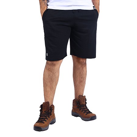 Bermuda Masculina Overtake Moletom | Preta - Atack