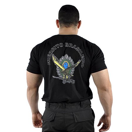 Camiseta Militar Bordada - Exército Brasileiro Águia