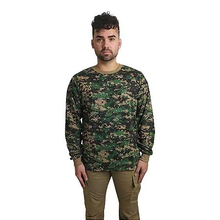 Camiseta Manga Longa Digital Marpat - Bravo Militar