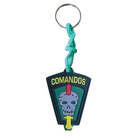 Chaveiro Emborrachado Comandos