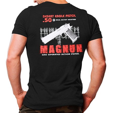 Camiseta Militar Estampada Magnum | Preta - Atack