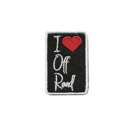 Patch Bordado com Fecho de Contato I Love Off Road