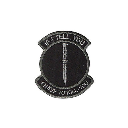 Patch Bordado com Fecho de Contato - Kill You