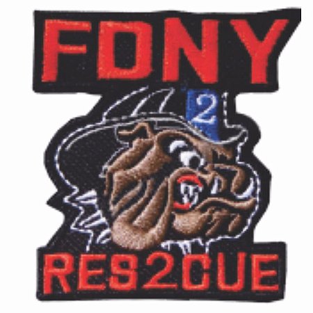 Patch Bordado com Fecho de Contato - Fdny Res2cue