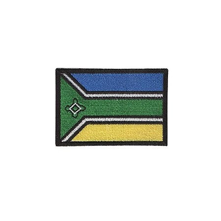 Patch Bordado com Fecho de Contato - Bandeira Amapá