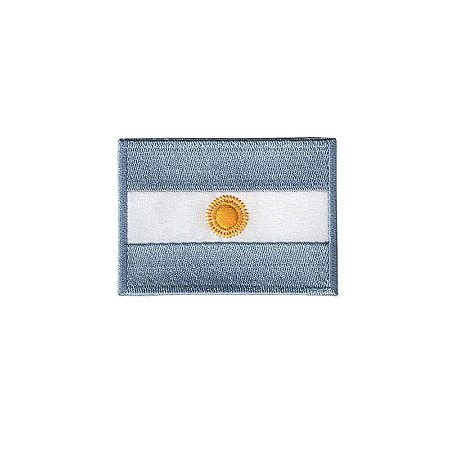 Patch Bordado com Fecho de Contato - Bandeira Argentina