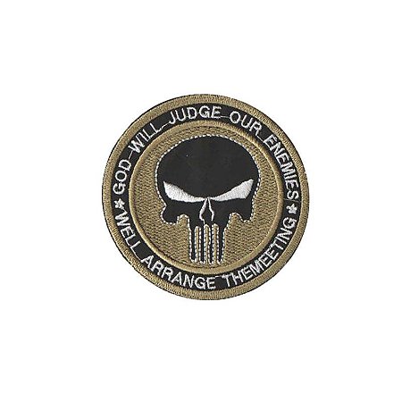 Patch Bordado com Fecho de Contato - God Will J. Our En