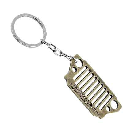 Chaveiro Metal Jeep - Dourado