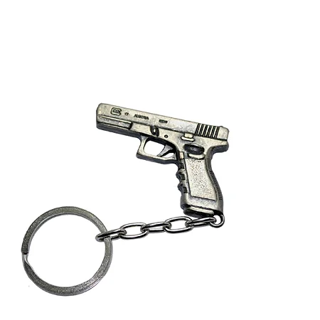 Chaveiro Pistola Glock - Cromado