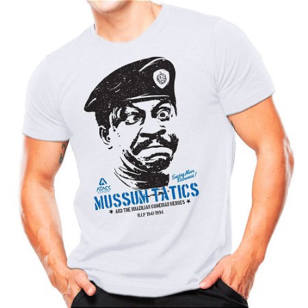 Camiseta Militar Estampada Mussum Tatics