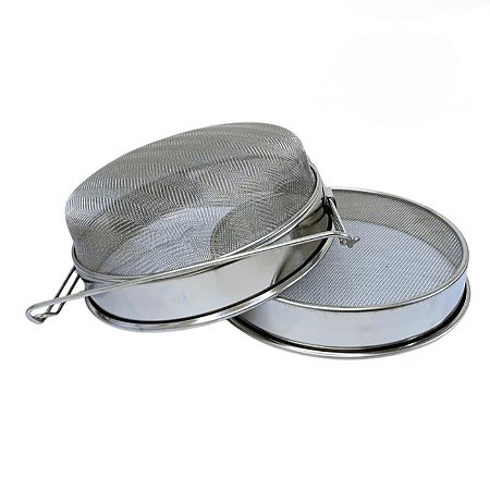 Peneira de Inox Dupla Camada - Filtragem Profissional de Mel