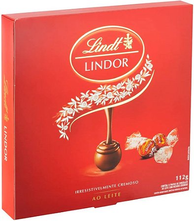 Chocolate Caixa Presente Ao Leite 125g Lindt Lindor