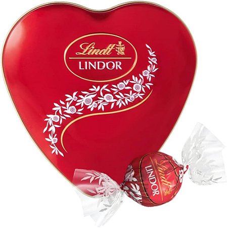 Chocolate Lata Coração Ao Leite 50g Lindt Lindor