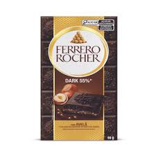 Tablete Ferreiro Rocher Dark 55% com avelã